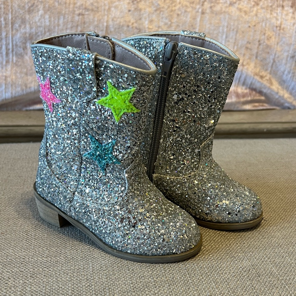 Lola & The Boys Hologram Star Cowboy Boots